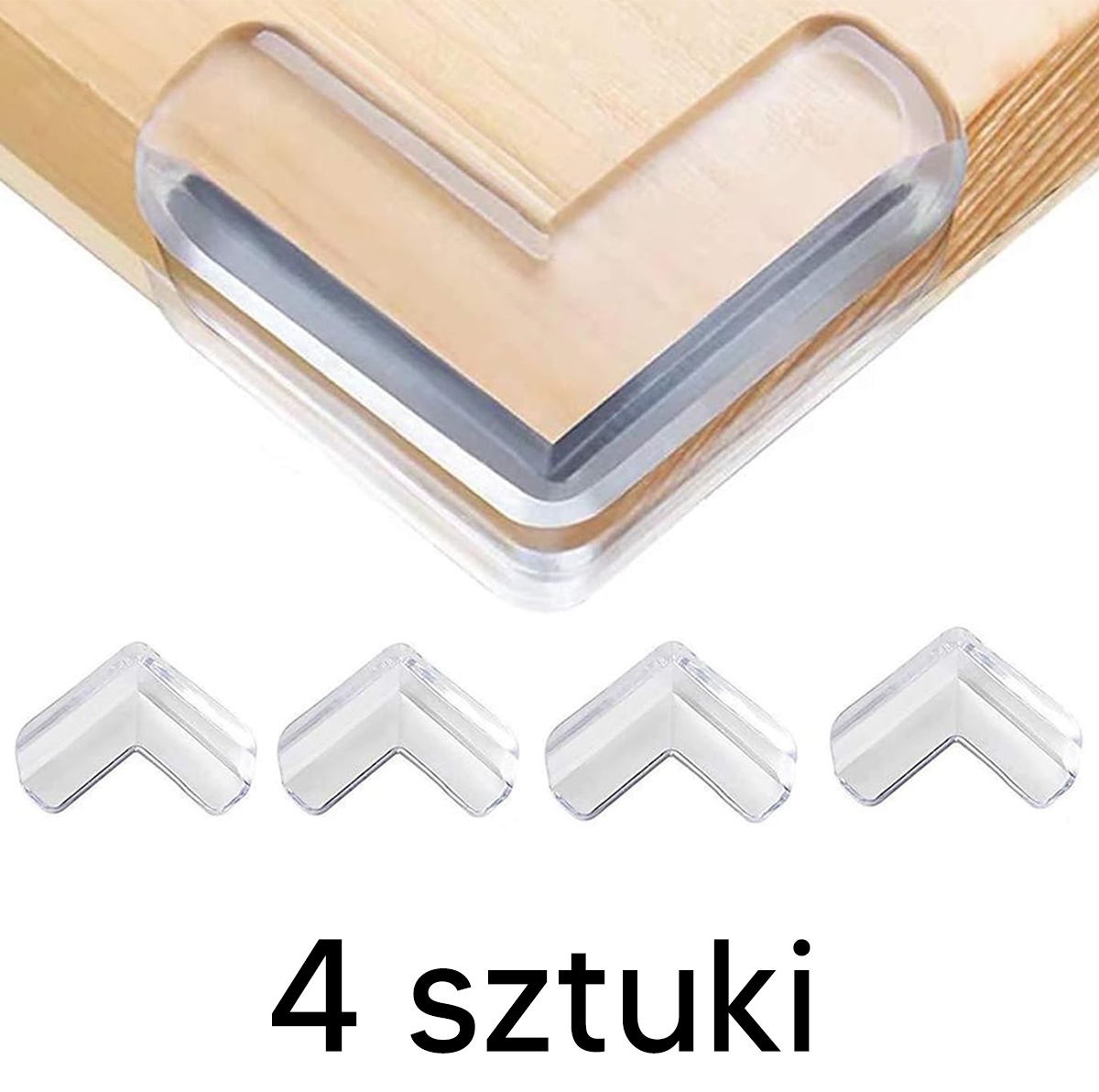 Silikoninės kampų apsaugos ag441a, l forma, 4 vnt. 1