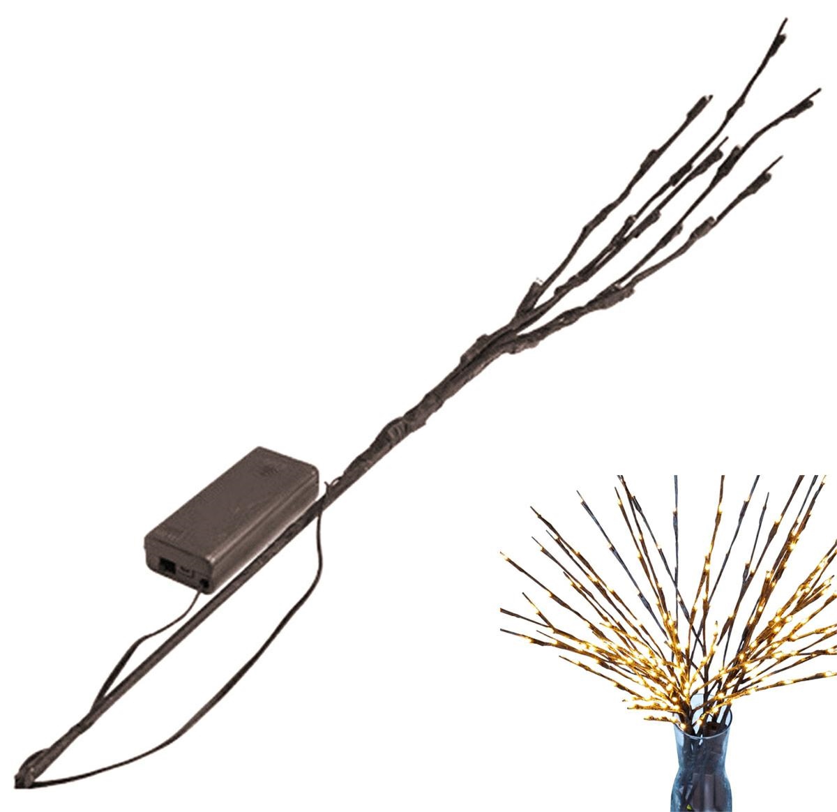Dekoratyvinės šakos su 20 led lemputėmis, 70 cm