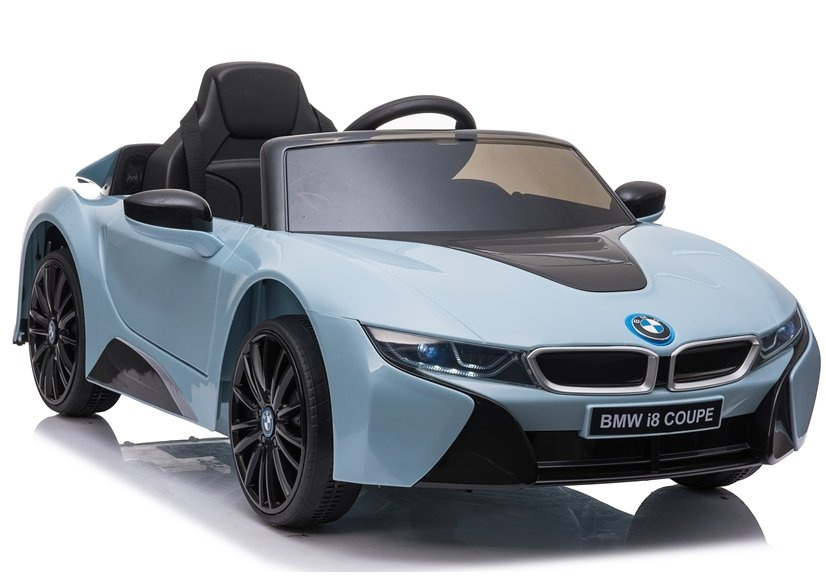 Vienvietis vaikiškas elektromobilis bmw i8 je1001, mėlynas