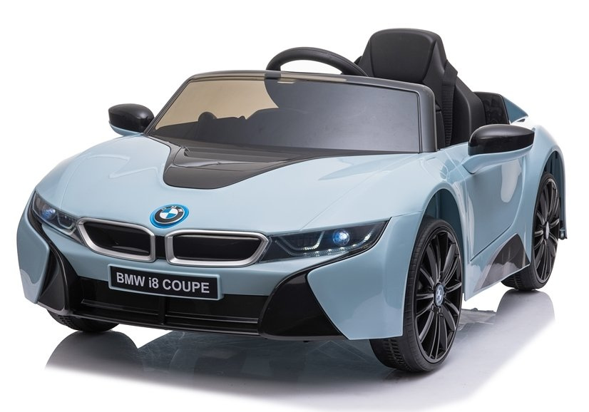 Vienvietis vaikiškas elektromobilis bmw i8 je1001, mėlynas