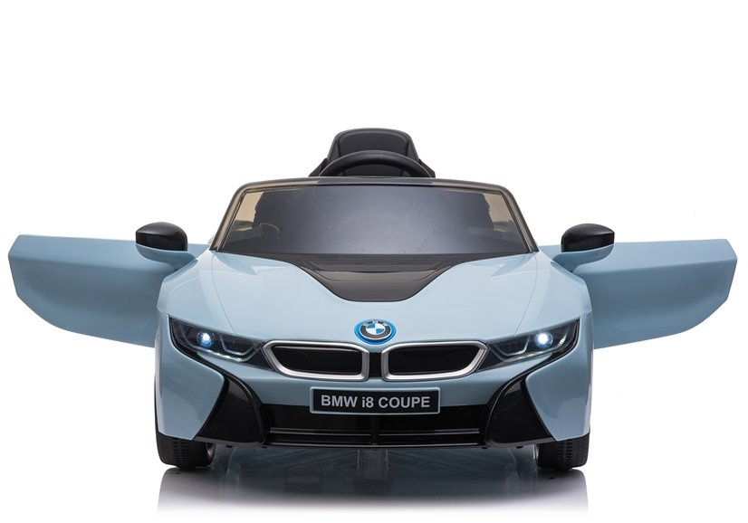 Vienvietis vaikiškas elektromobilis bmw i8 je1001, mėlynas