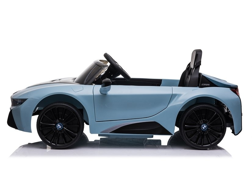 Vienvietis vaikiškas elektromobilis bmw i8 je1001, mėlynas