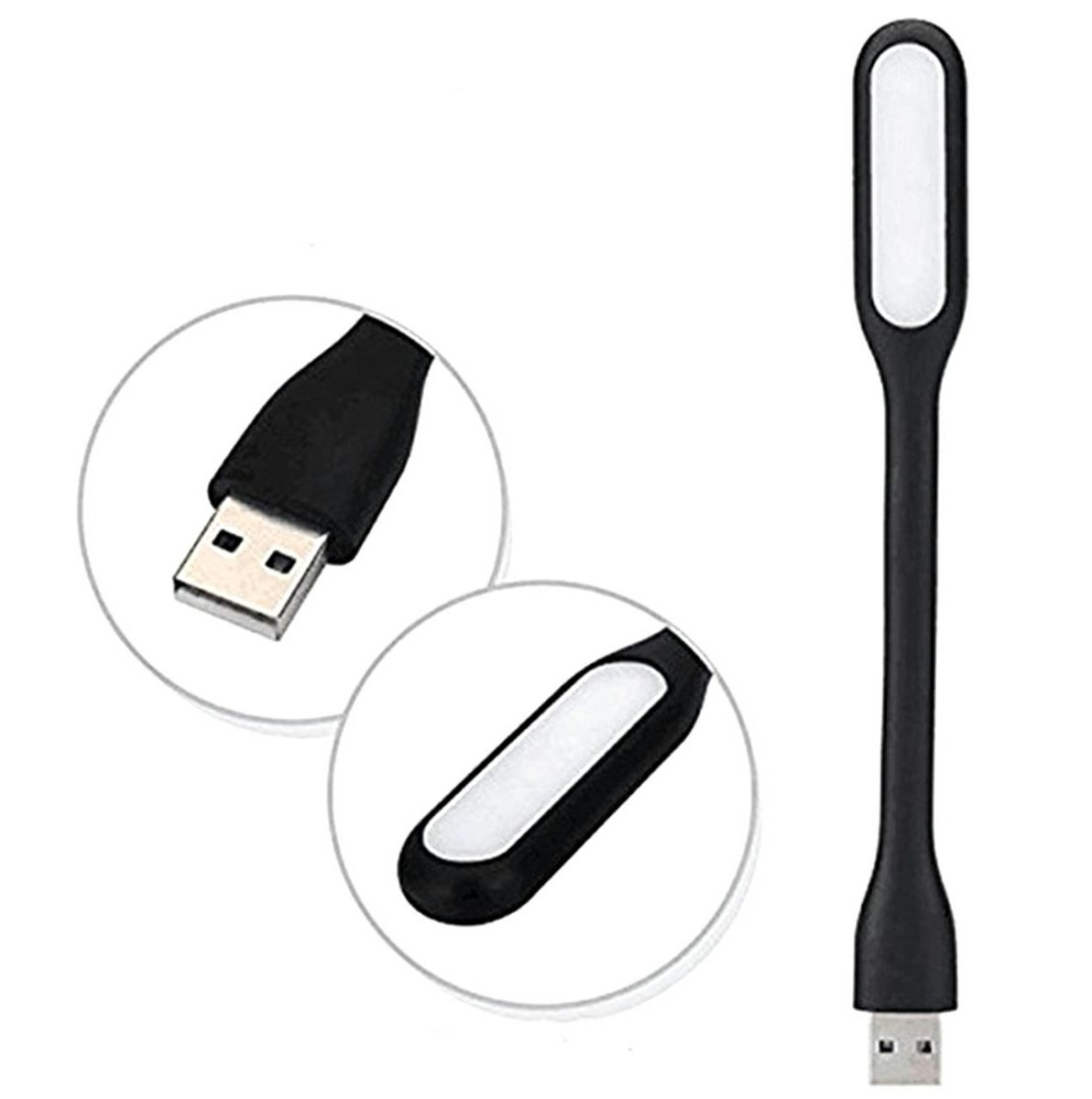 Usb lemputė zd58, 6 led, juoda