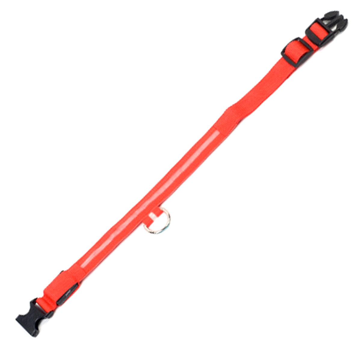 Šviečiantis led antkaklis šunims, raudonas, 46-54 cm