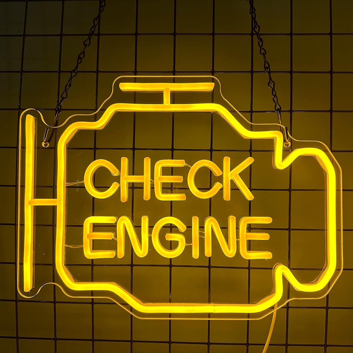 Dekoracinis šviestuvas "check engine"