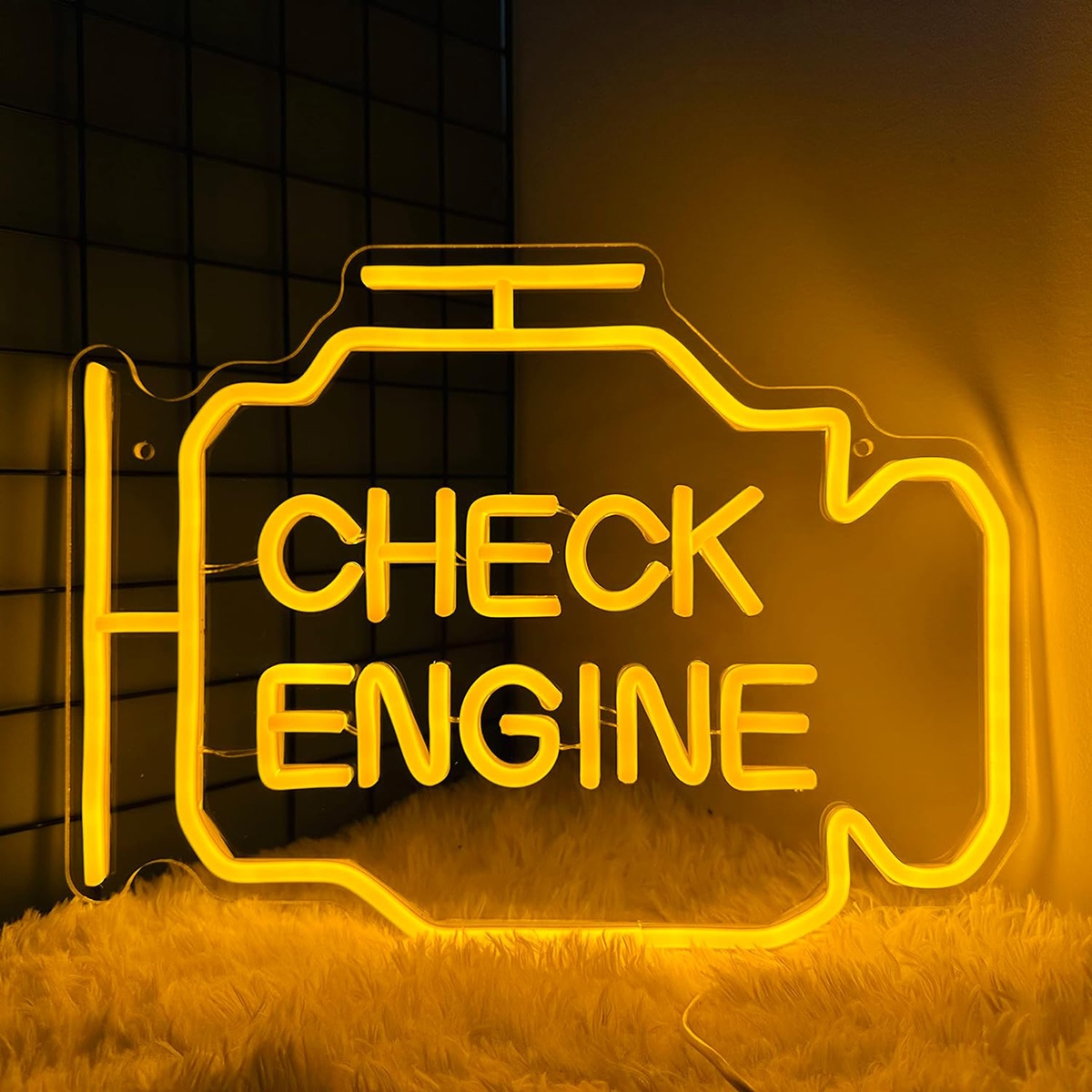 Dekoracinis šviestuvas "check engine"