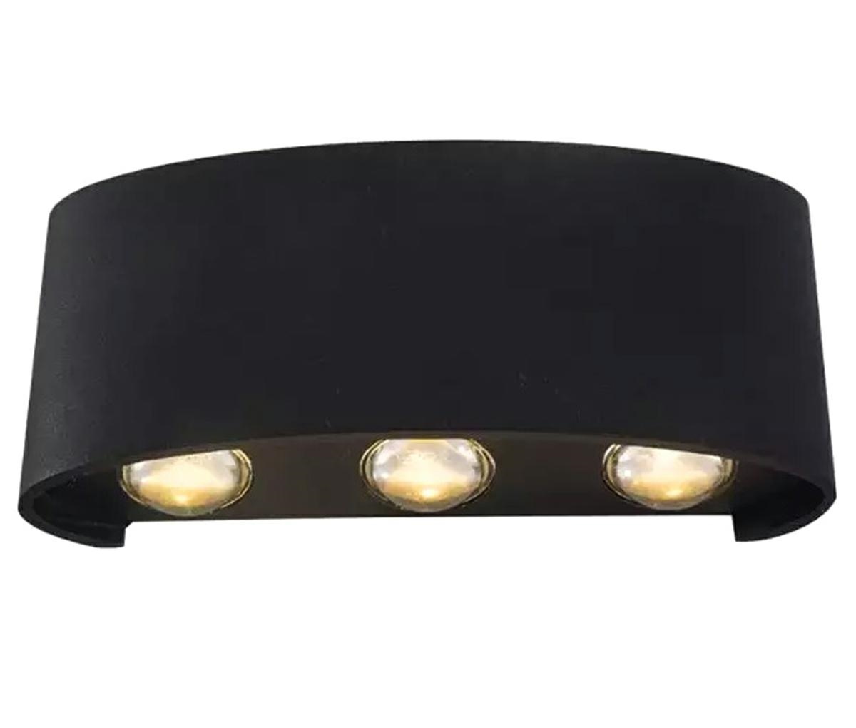 Lempa led 6w juodas