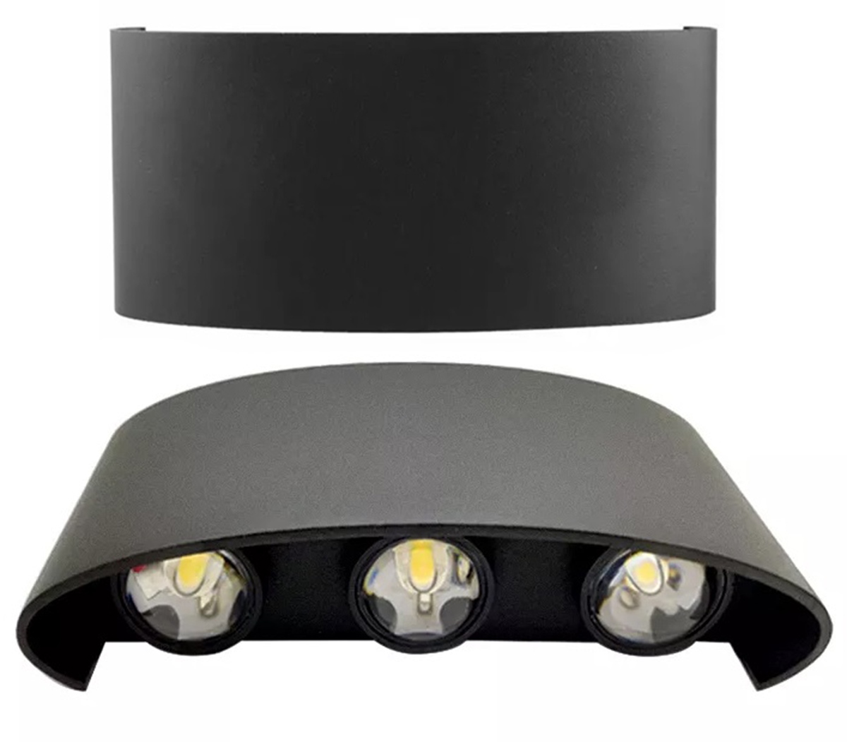 Lempa led 6w juodas