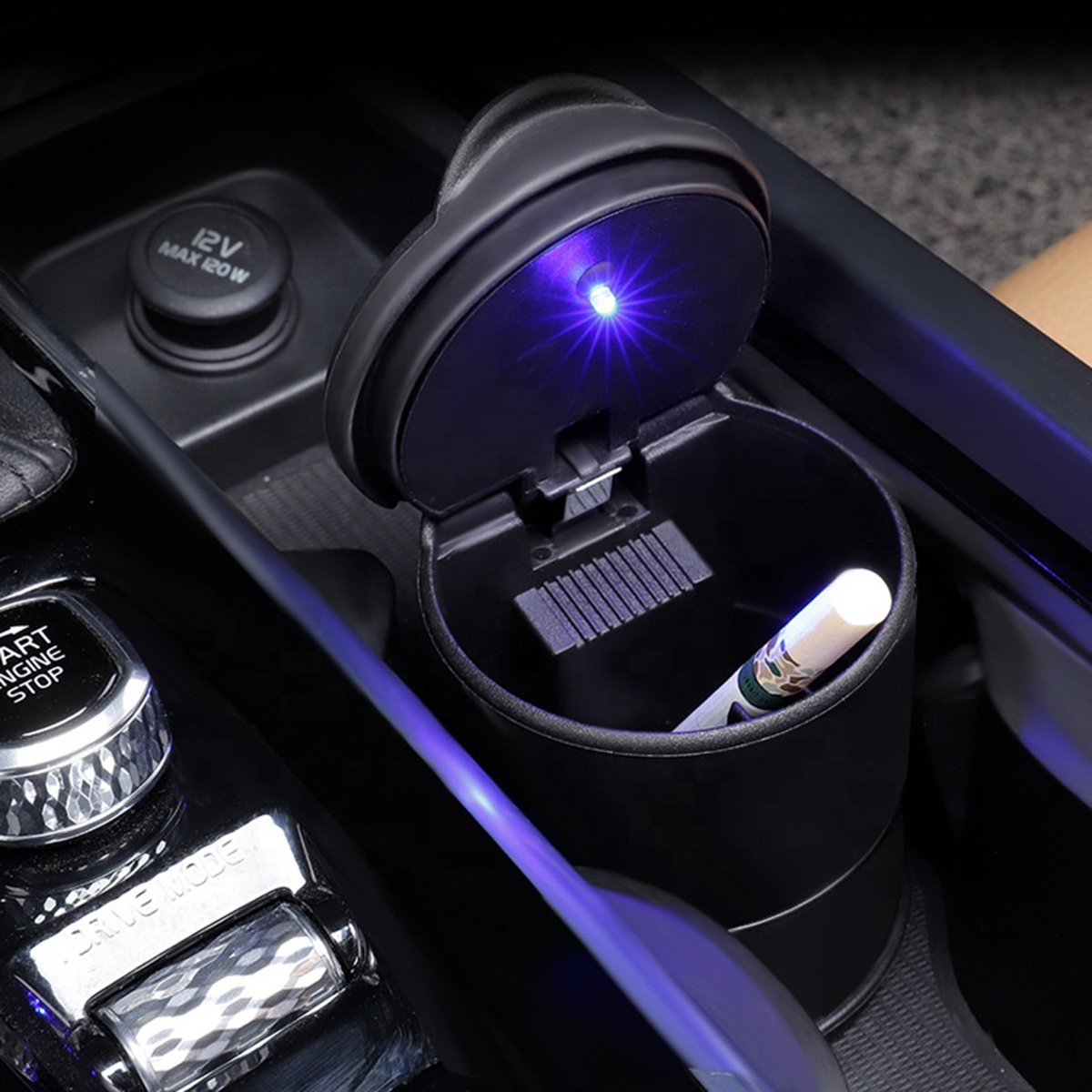 Automobilinė peleninė su led apšvietimu