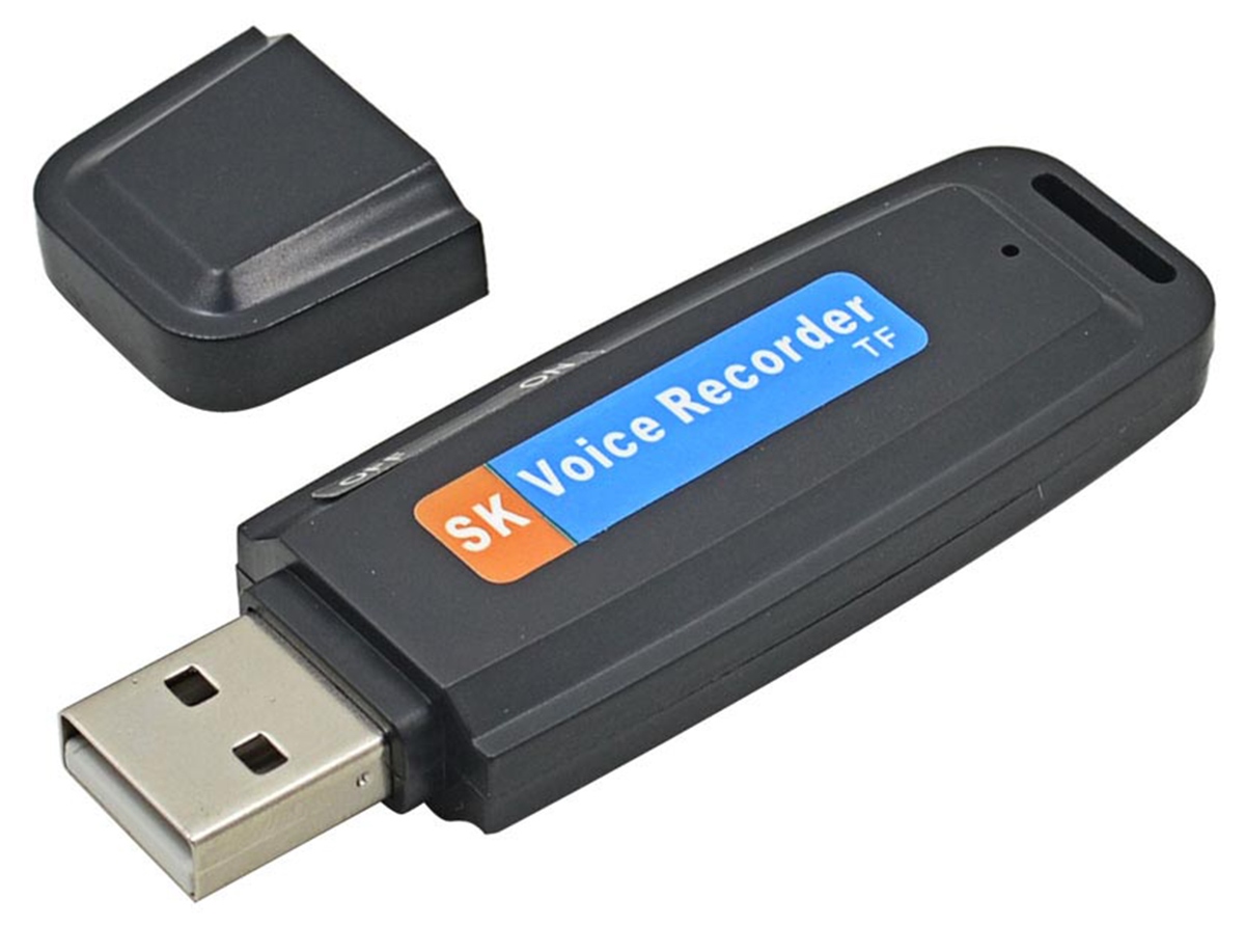 Diktofonas usb su atminties kortelės skaitytuvu