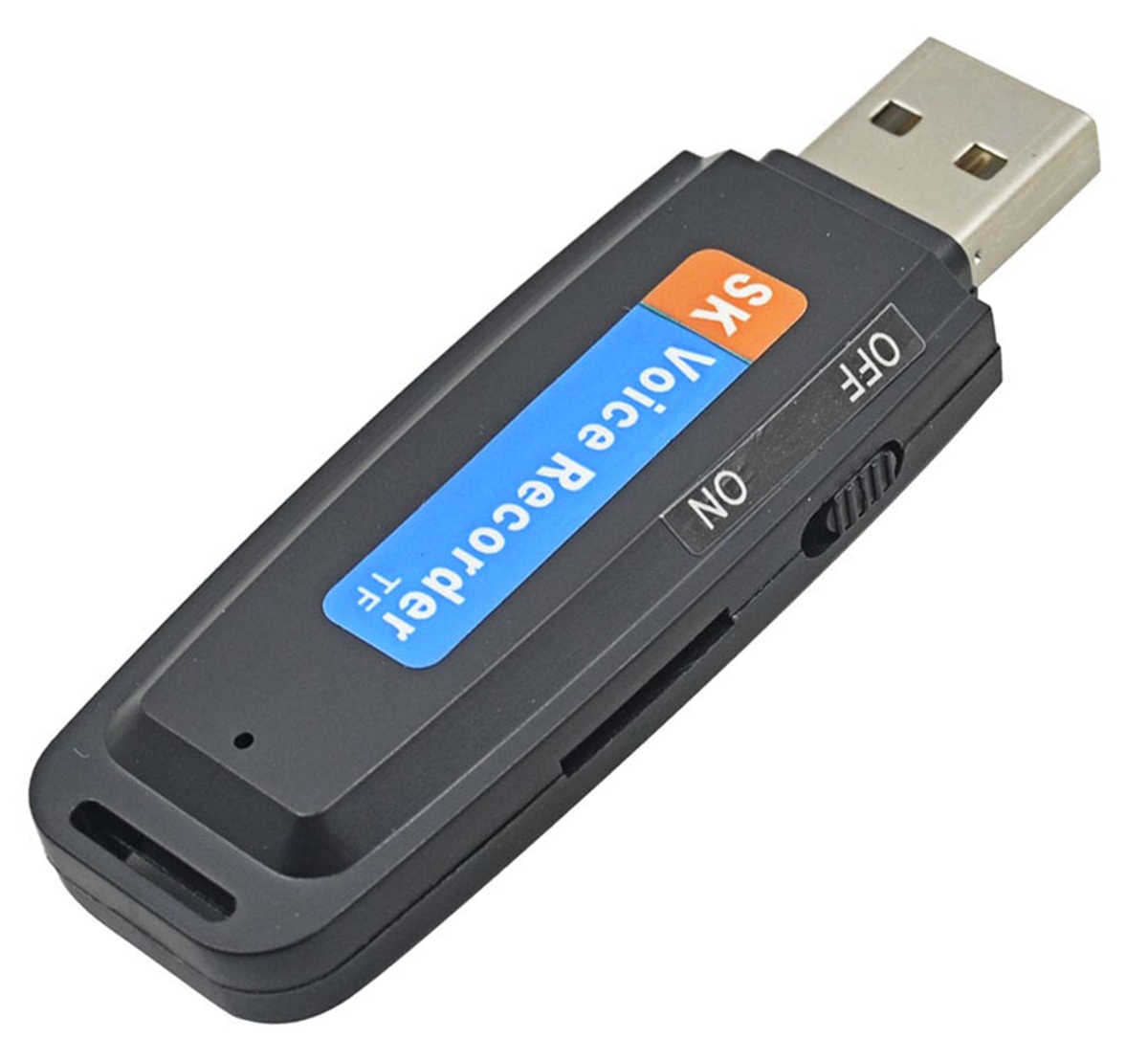 Diktofonas usb su atminties kortelės skaitytuvu