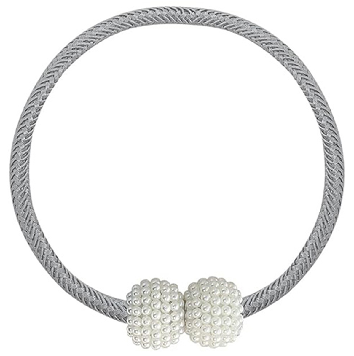 Užuolaidų ir užuolaidėlių segtukas su magnetu, ag701b, 47 cm, pilkas