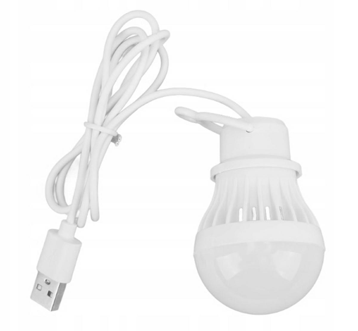 Led stovyklavimo lempa su usb kabeliu