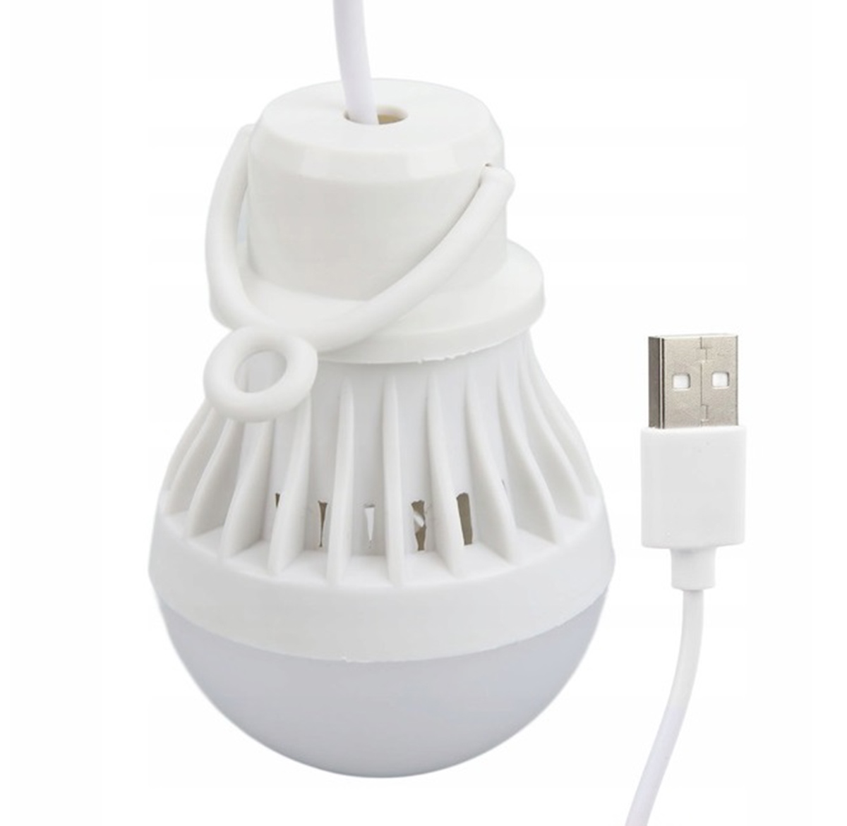 Led stovyklavimo lempa su usb kabeliu
