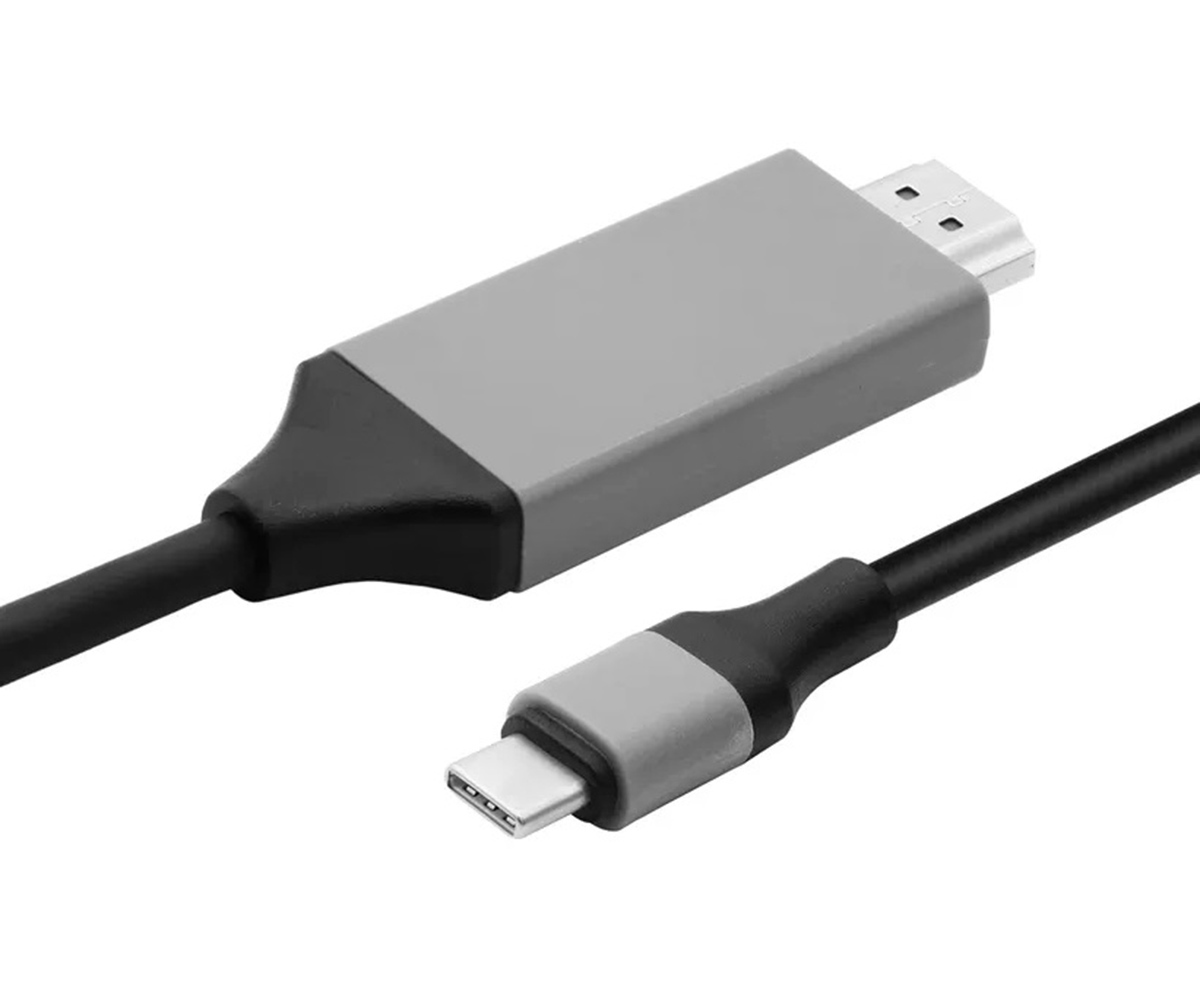 Hdmi-usb-c kabelis su mhl adapteriu 4k, 200 cm
