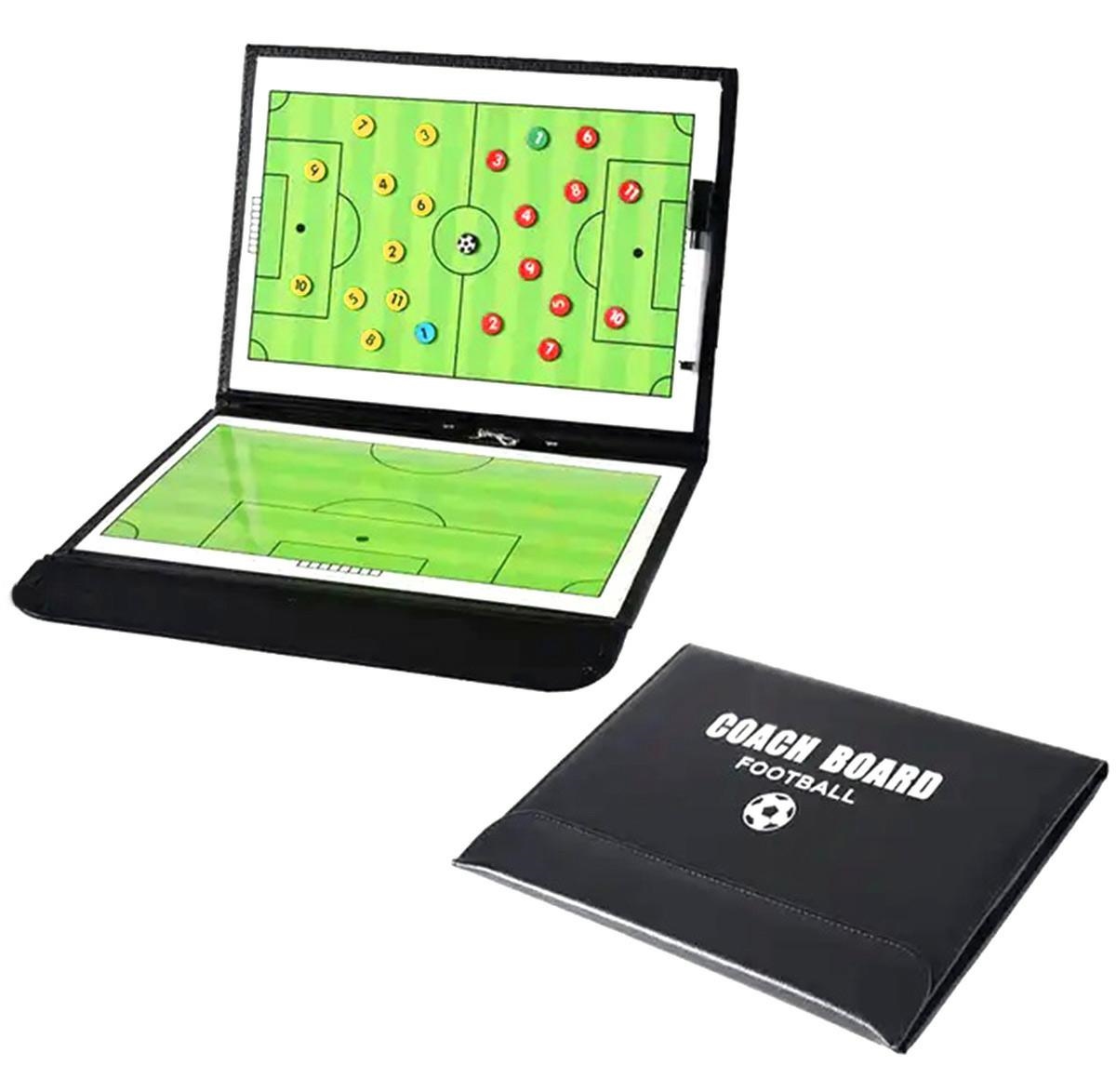 Futbolo taktinė lenta su magnetais ir žymekliu