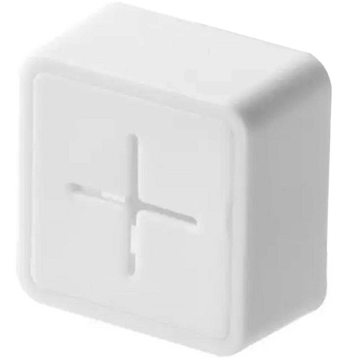 Sieninis rankšluosčių laikiklis su silikoniniu įdėklu, 4.5x4.5x2.5 cm, baltas