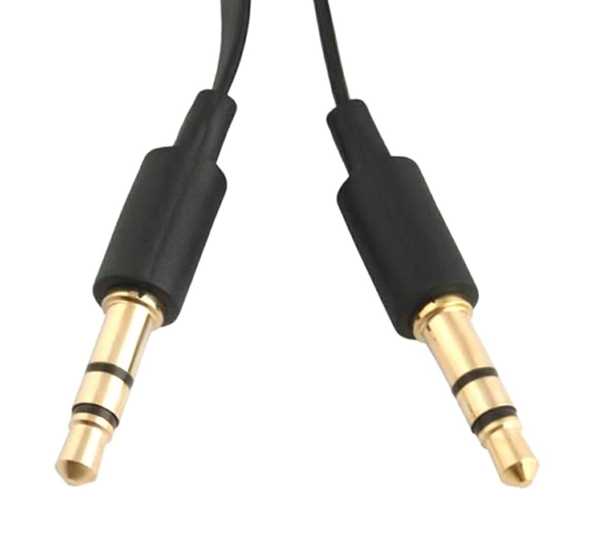 Garso kabelis minijack 3,5 mm, 1 m, juodas
