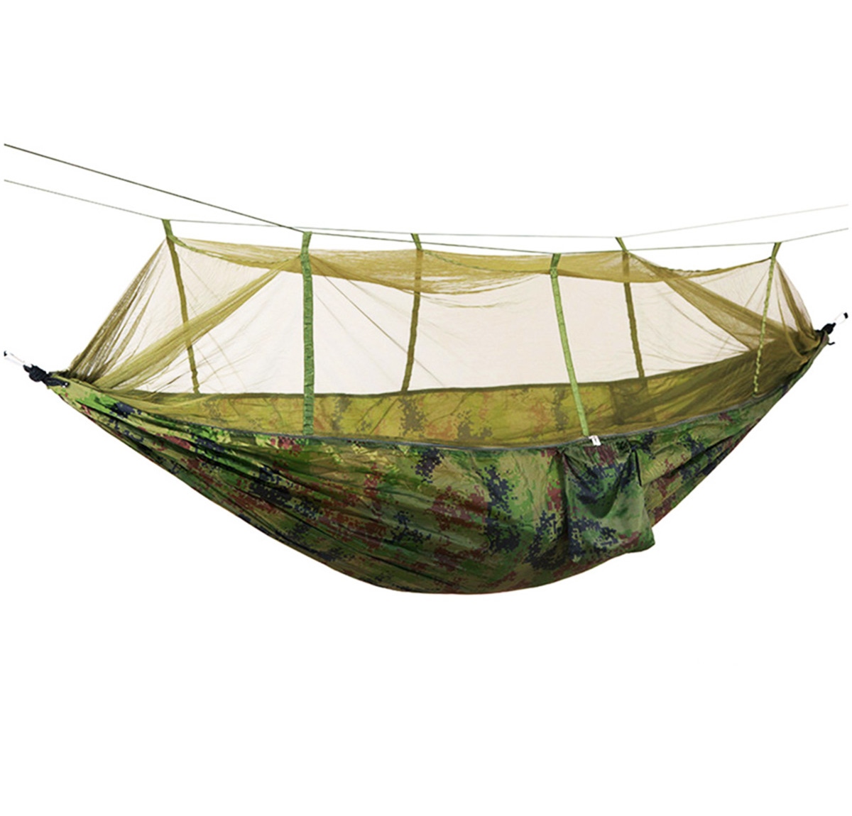 Turistinis hamakas su tinkleliu nuo vabzdžių ag233f, 260x140 cm