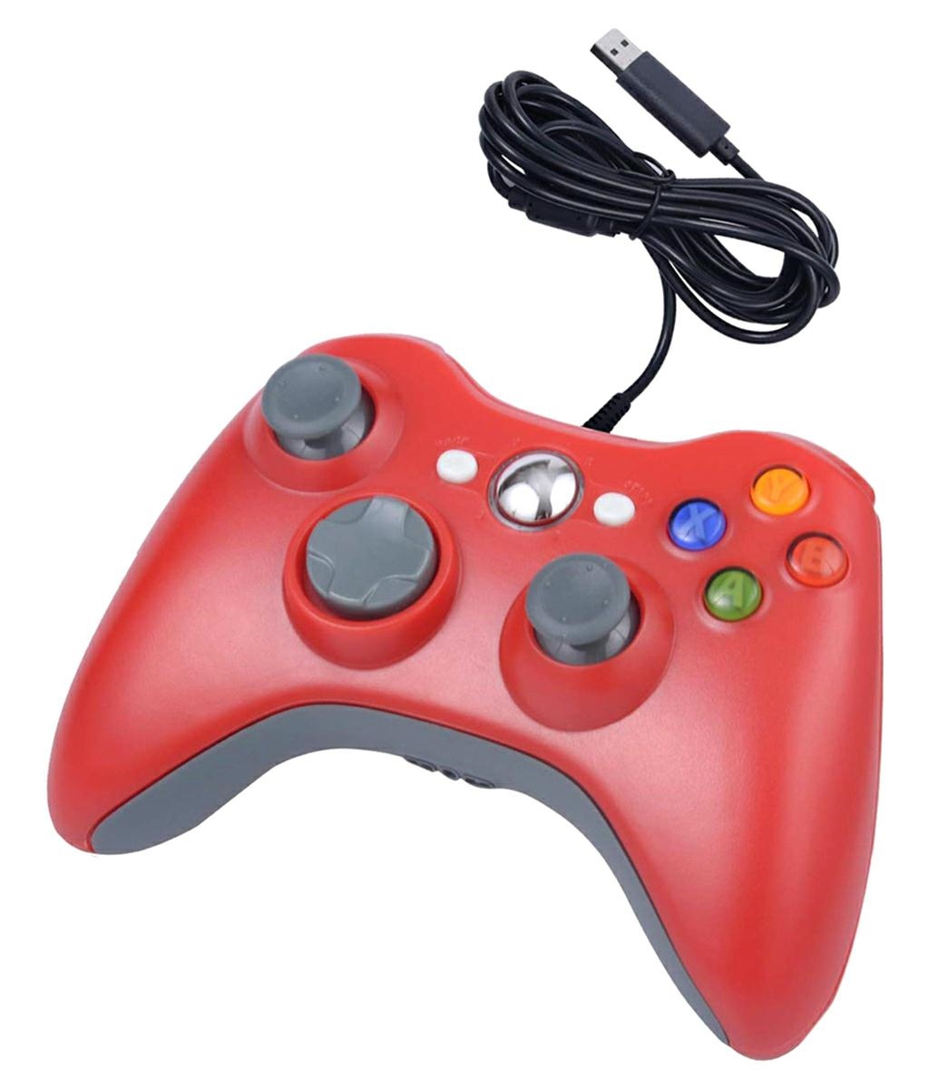Žaidimų pultelis xbox 360 ir pc, raudonas