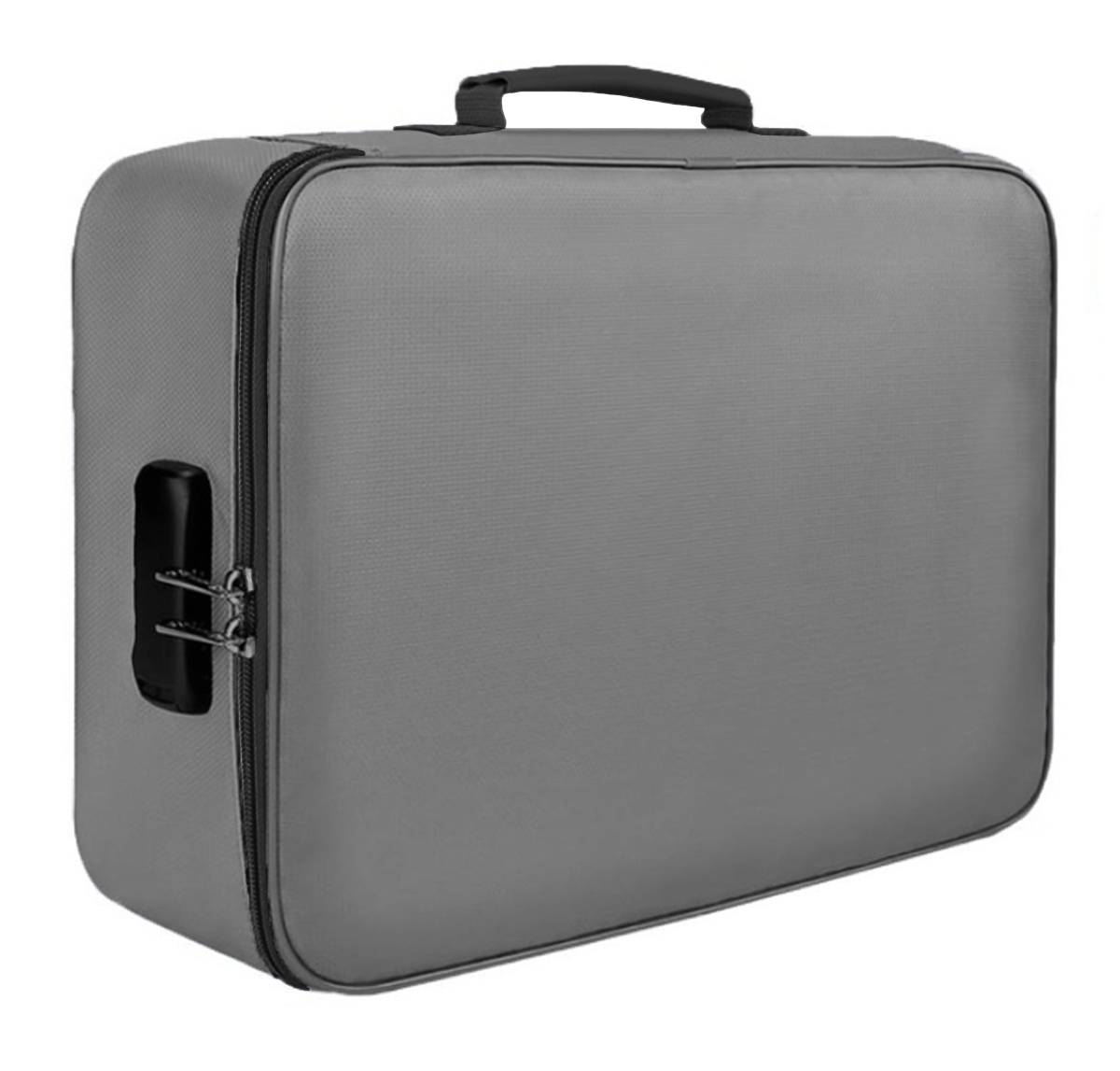 Dokumentų dėklas su kodine spyna tr12c, 37x27x10,5 cm, pilkas 2