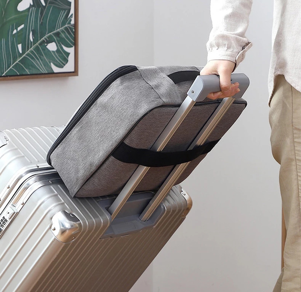 Dokumentų dėklas su kodine spyna tr12c, 37x27x10,5 cm, pilkas