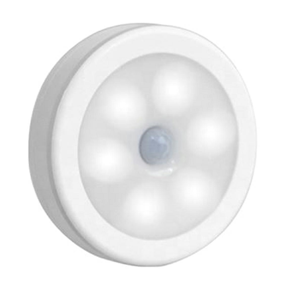 Led naktinė lemputė su judesio jutikliu, 6 diodai, 8 cm