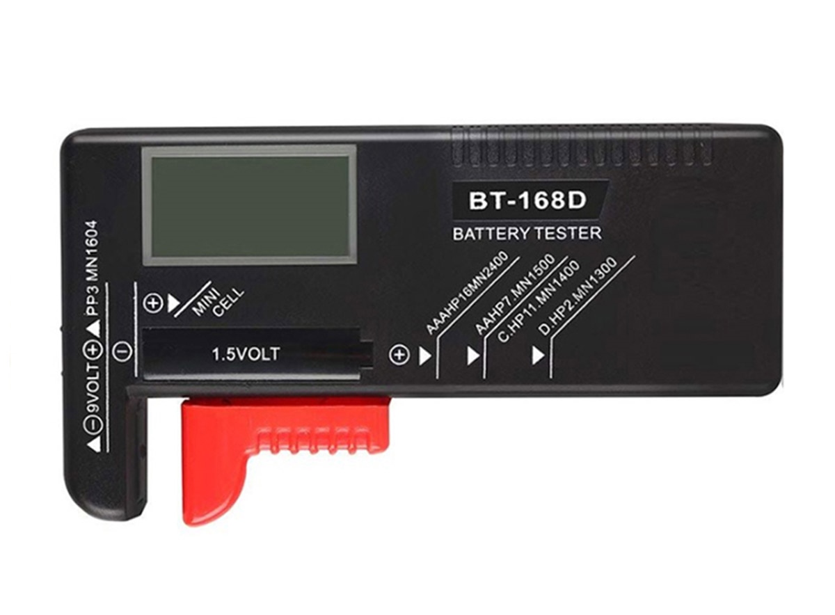 Baterijų testeris su lcd ekranu 3