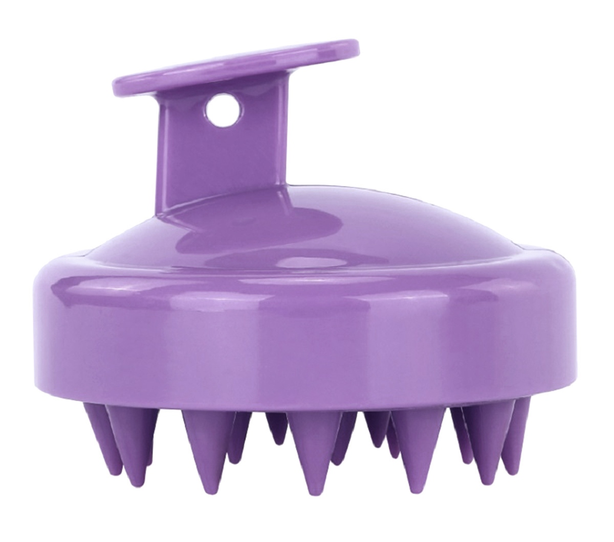Silikoninis galvos masažuoklis ag647g, 8x6,5 cm, violetinis