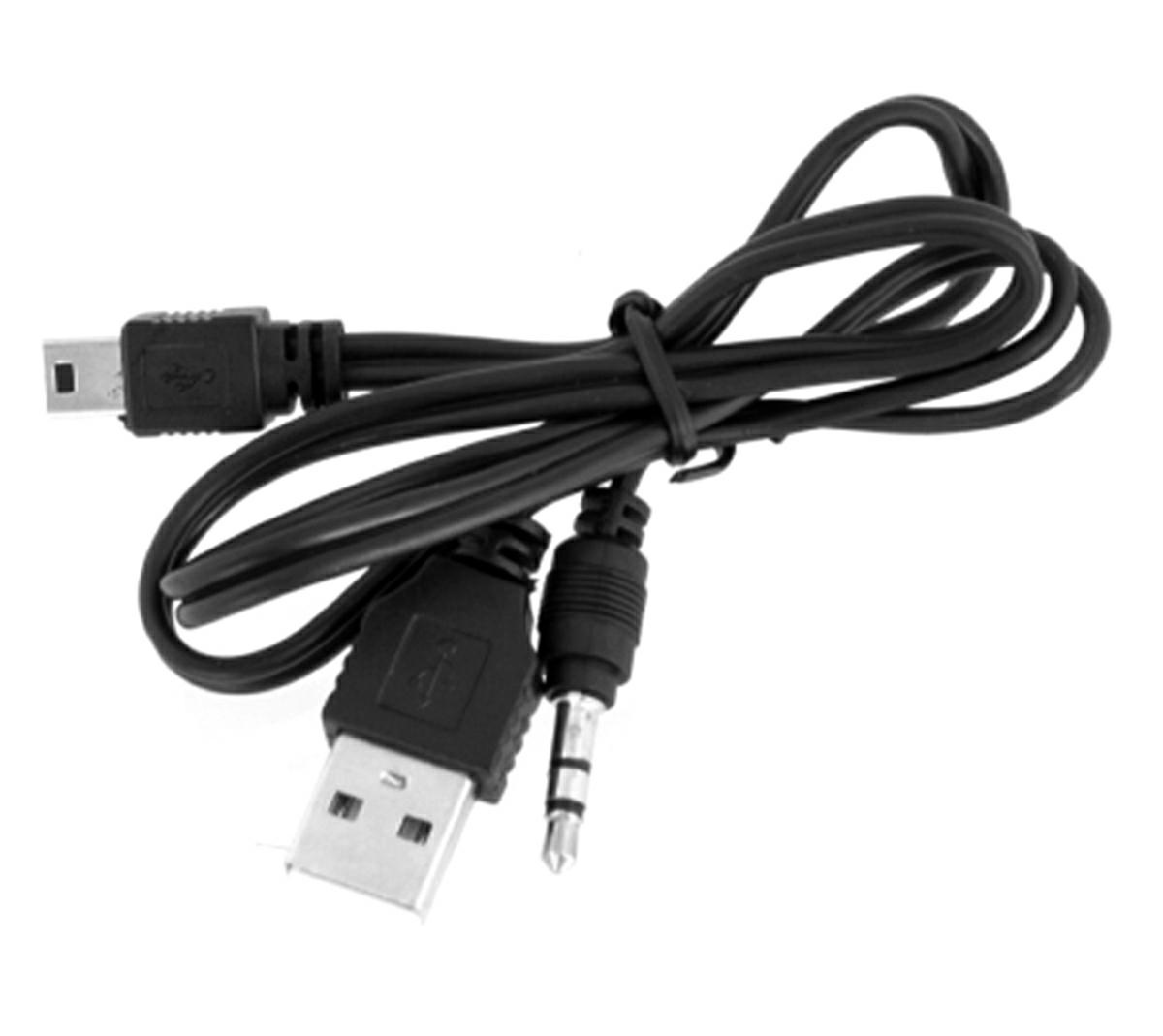 Kabelis mini usb - usb ir minijack 3,5 mm, 50 cm