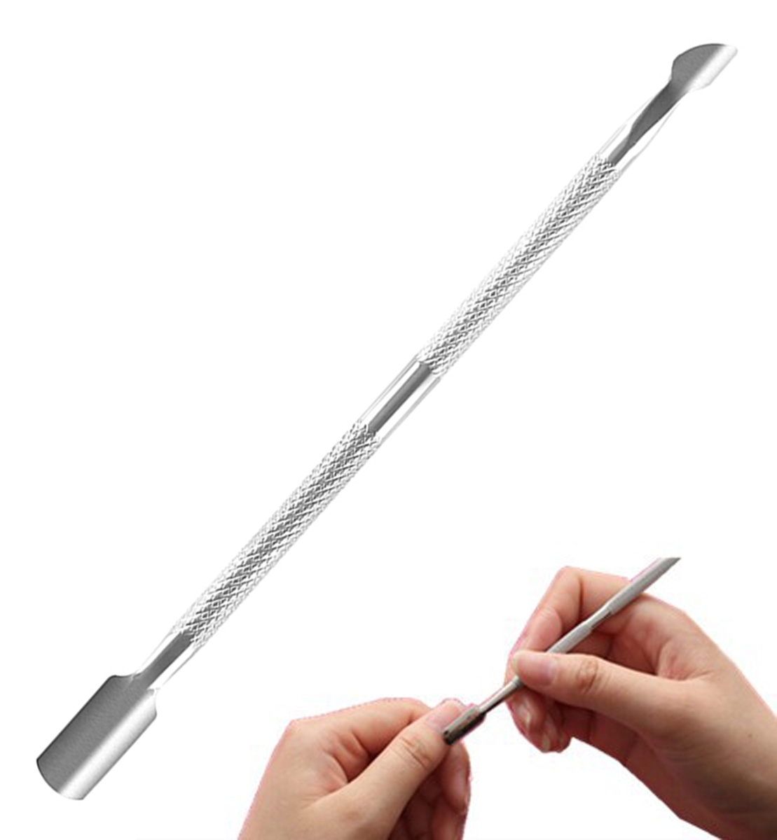 Dvipusis manikiūro įrankis, 13 cm, nerūdijančio plieno