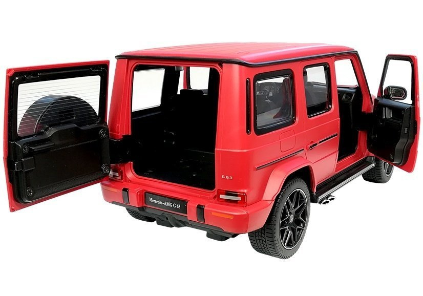 Raudonas mercedes g63 nuotolinio valdymo automobilis