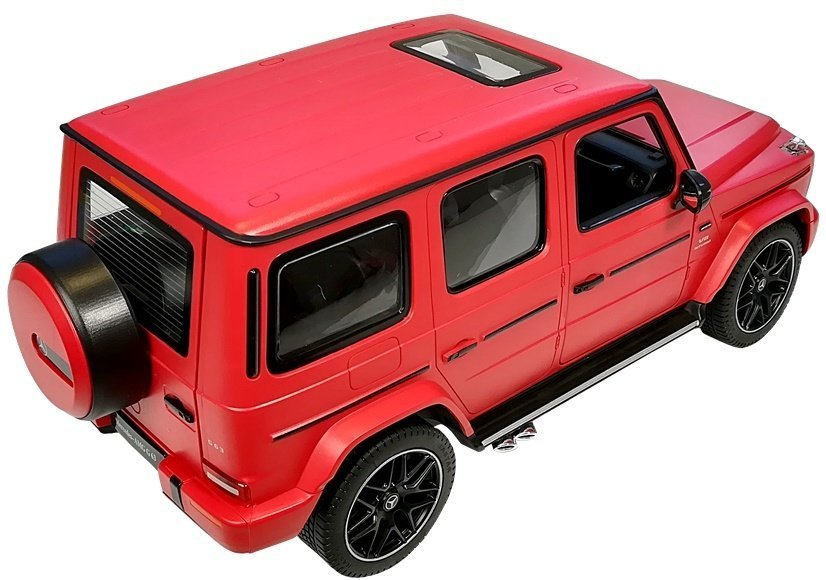 Raudonas mercedes g63 nuotolinio valdymo automobilis