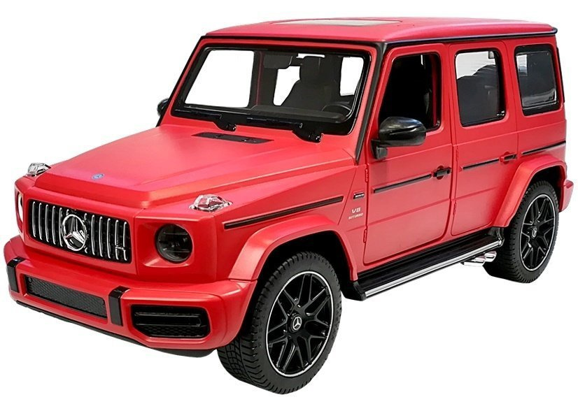 Raudonas mercedes g63 nuotolinio valdymo automobilis