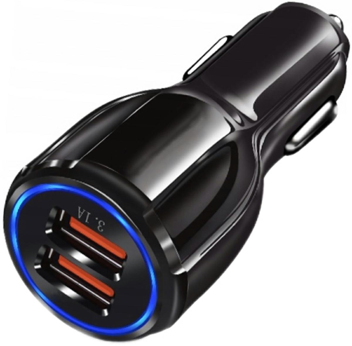 Automobilinis įkroviklis pls34d 2x usb greitas įkrovimas