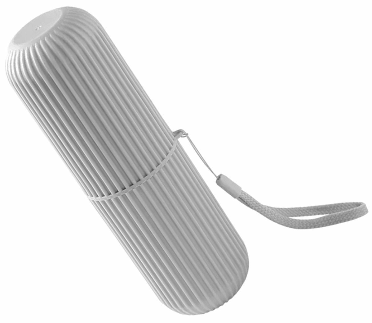 Dantų šepetėlio ir pastos dėklas ag870, 18,5 cm, pilkas