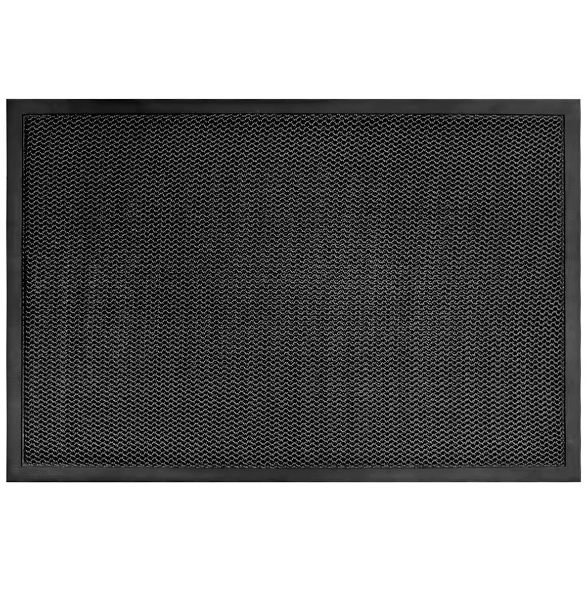 Lauko durų kilimėlis 60x40 cm, juodas, pvc