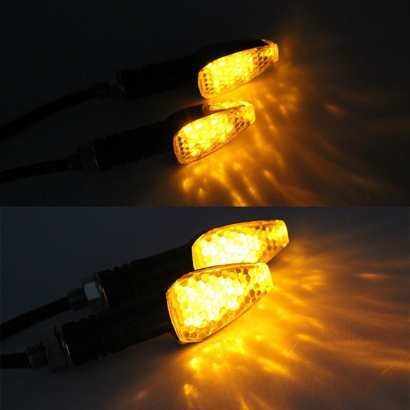 Motociklų led posūkio signalai, 4 vnt., m10
