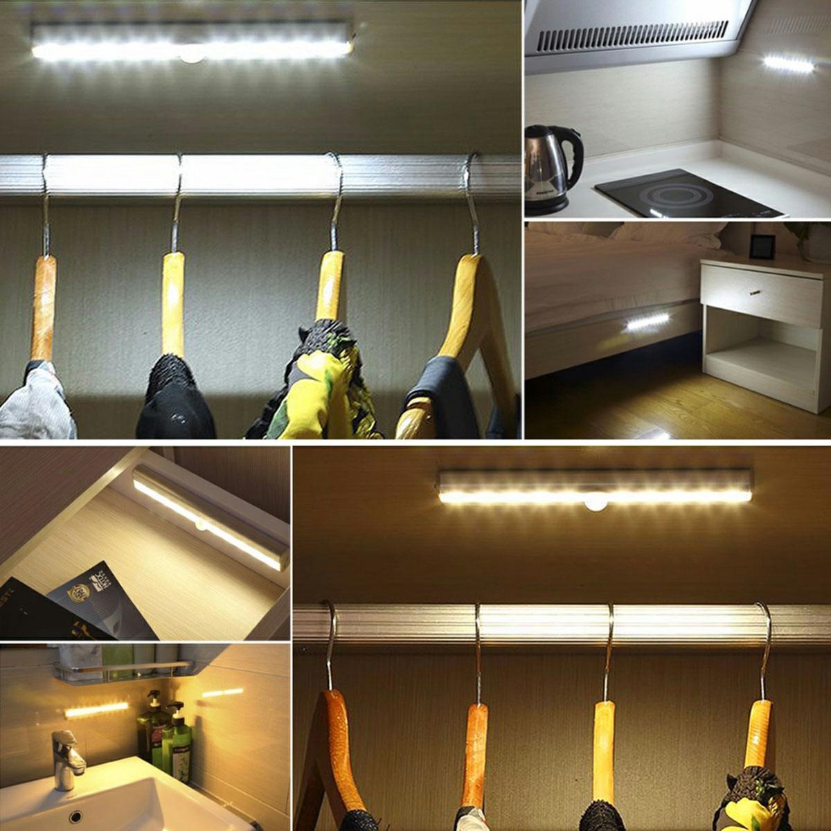 Led lemputė su judesio jutikliu 10 led, 19 cm
