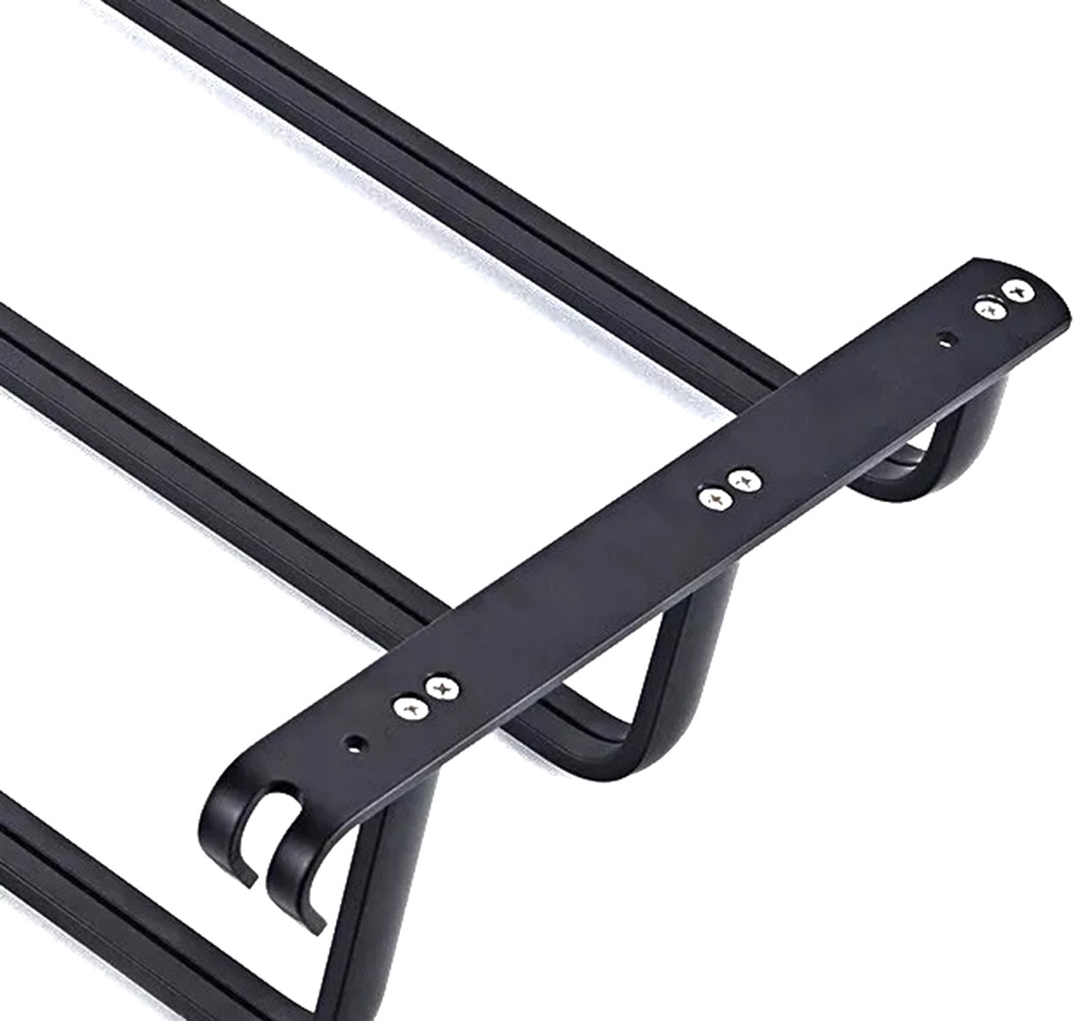 Metalinė rankšluosčių pakaba, 49 cm, juoda