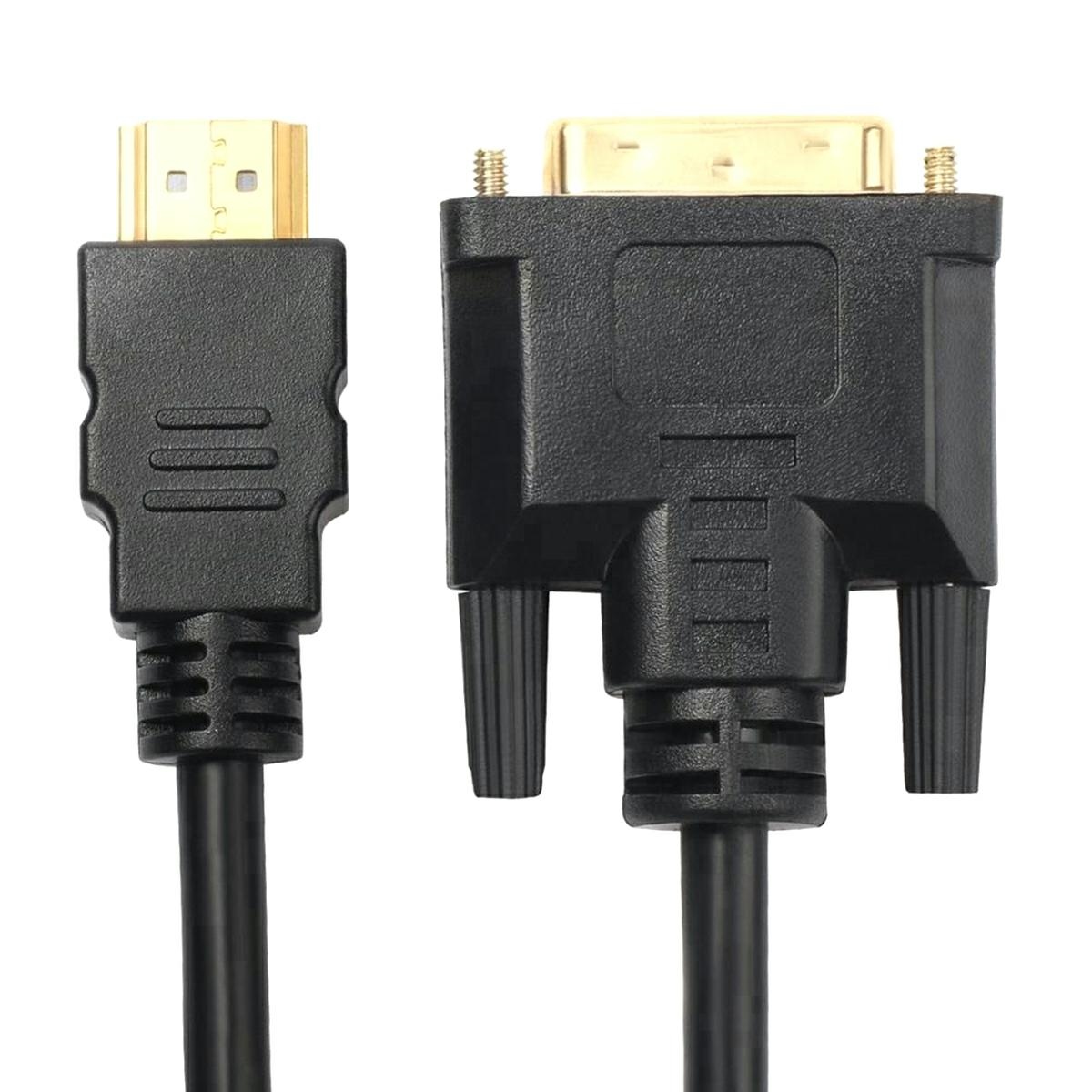 Hdmi-dvi kabelis 2 m hd8 su auksuotais antgaliais