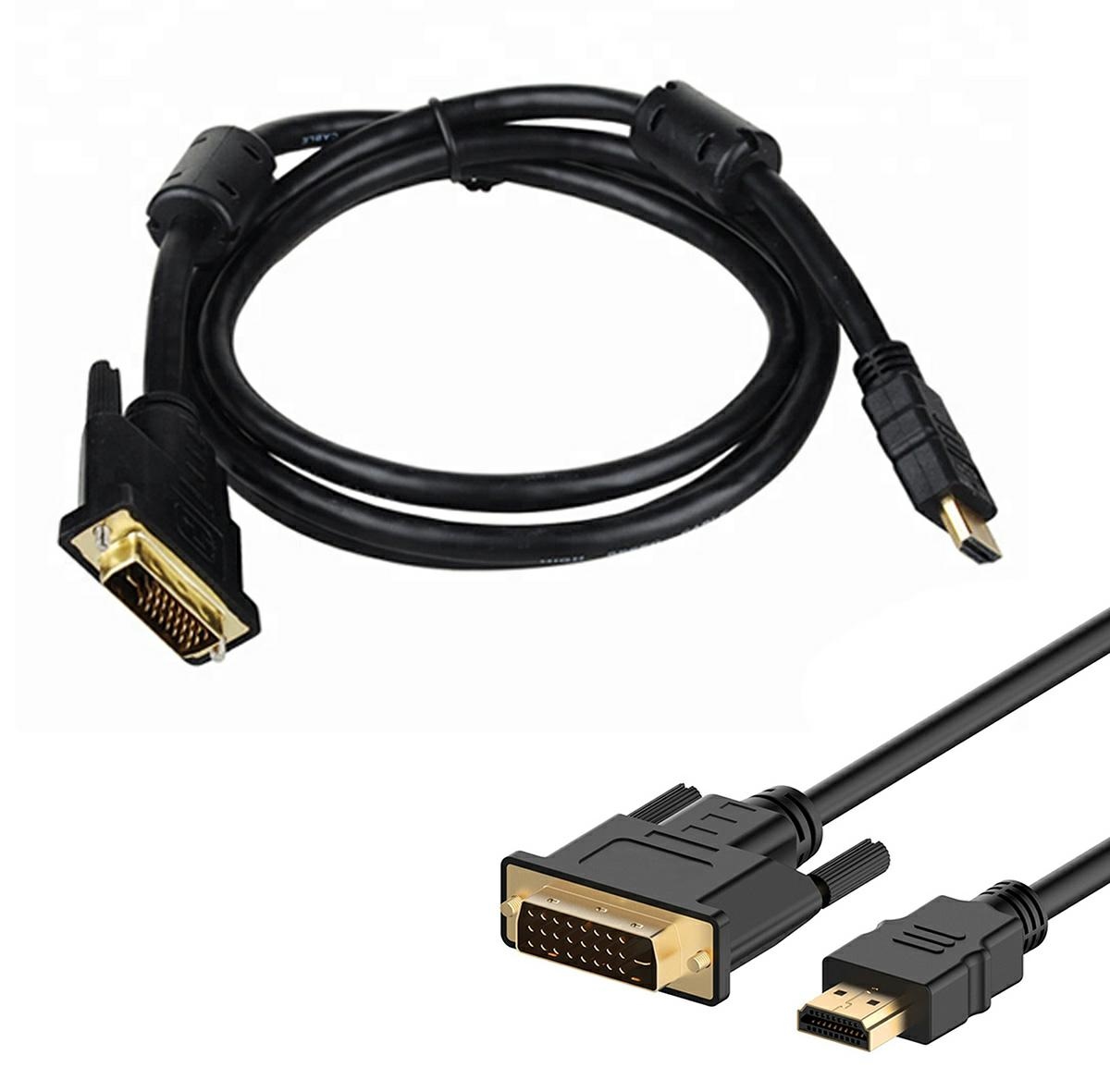 Hdmi-dvi kabelis 2 m hd8 su auksuotais antgaliais