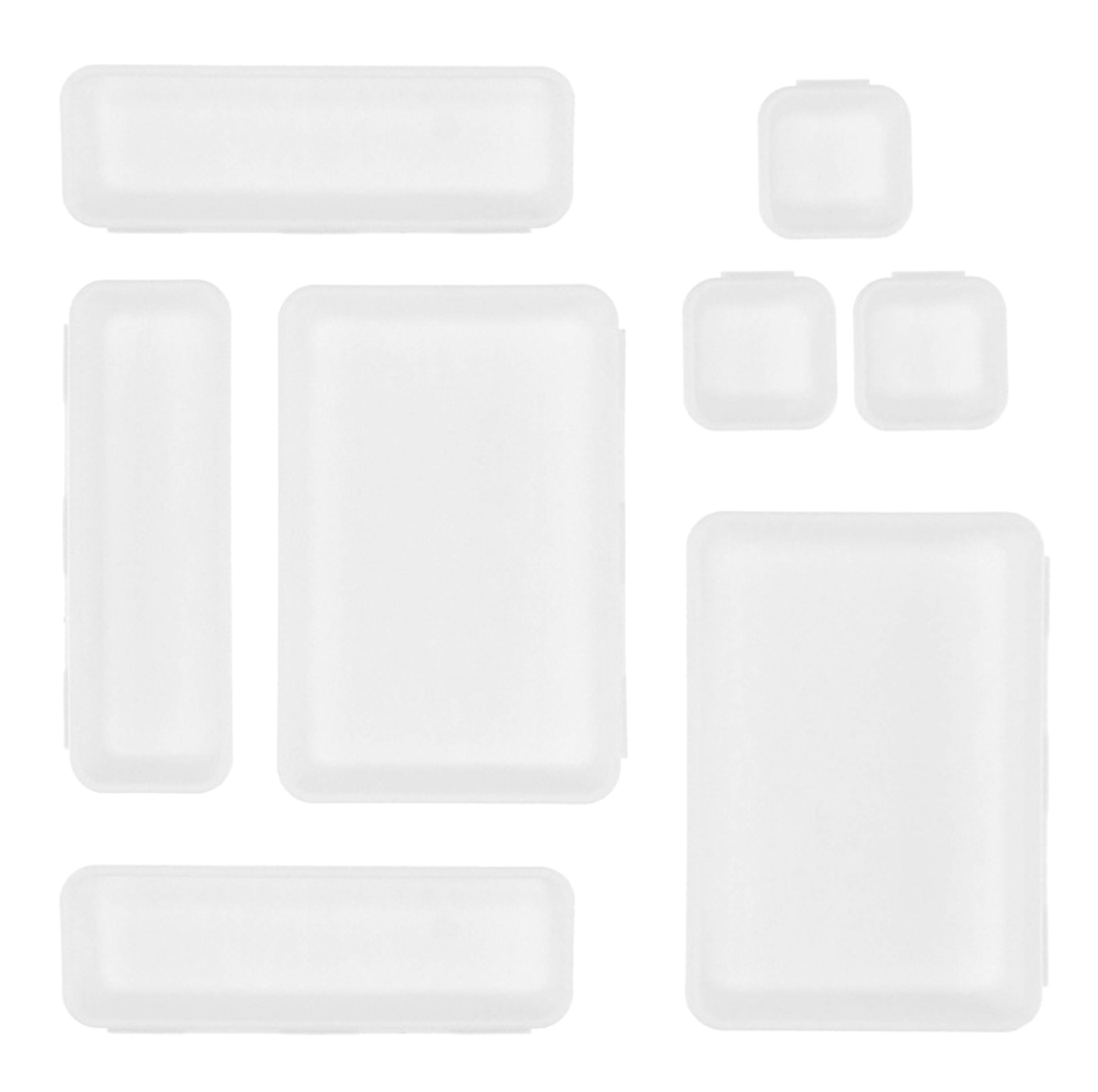 Plastikinė dežutė, 8 vnt., baltas