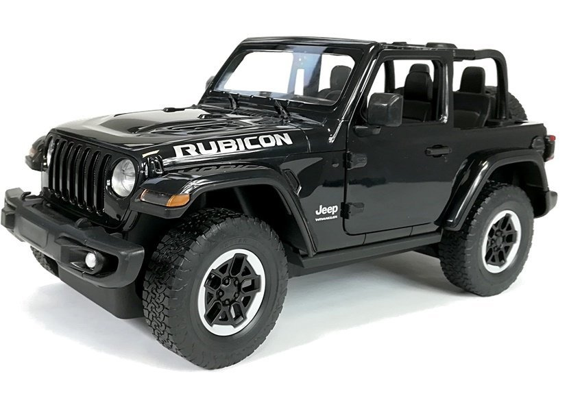 Nuotoliniu būdu valdomas jeep wrangler rubicon 1:14, juodas