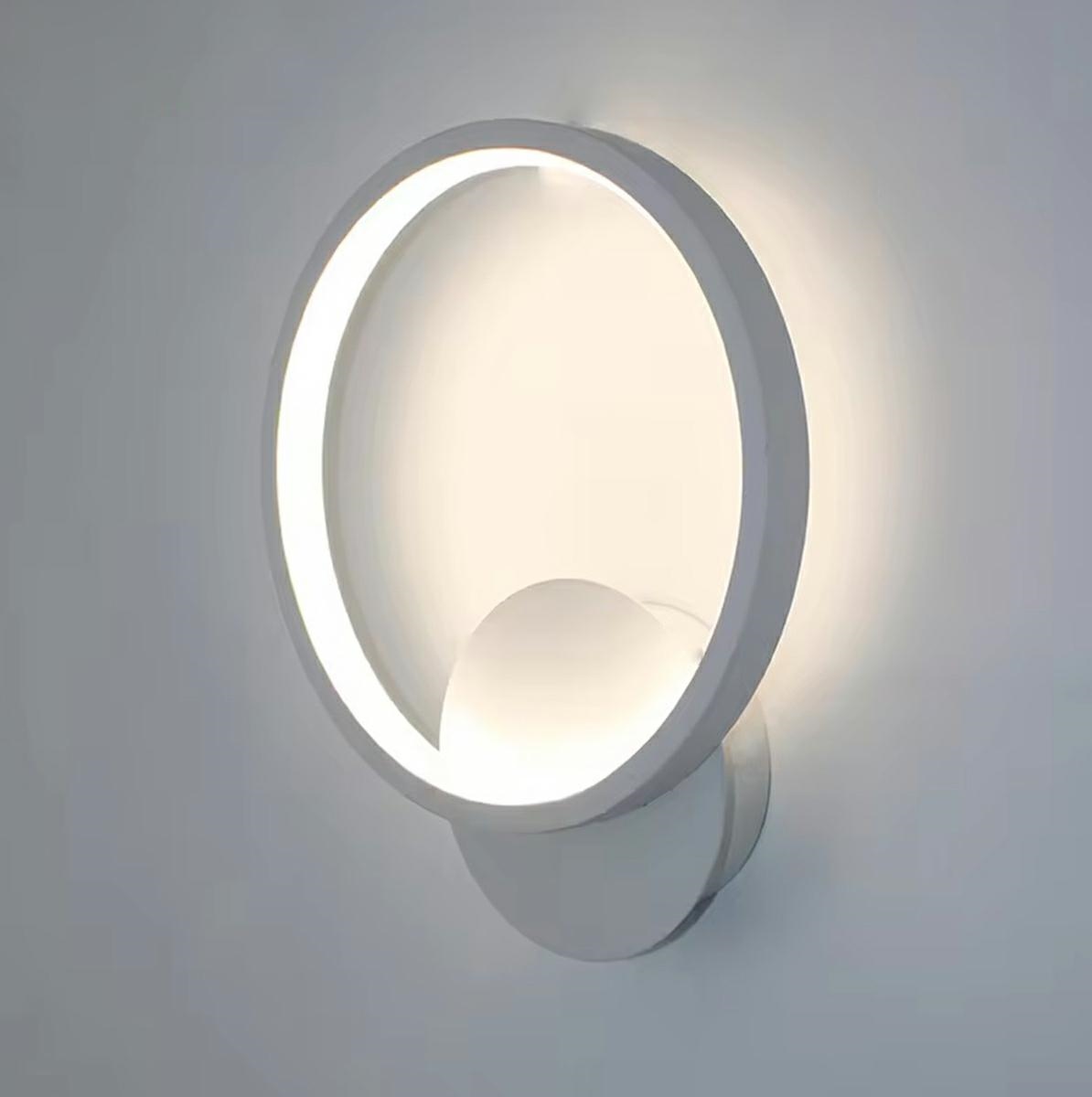 Led sieninis šviestuvas zd132a, 12w, baltas