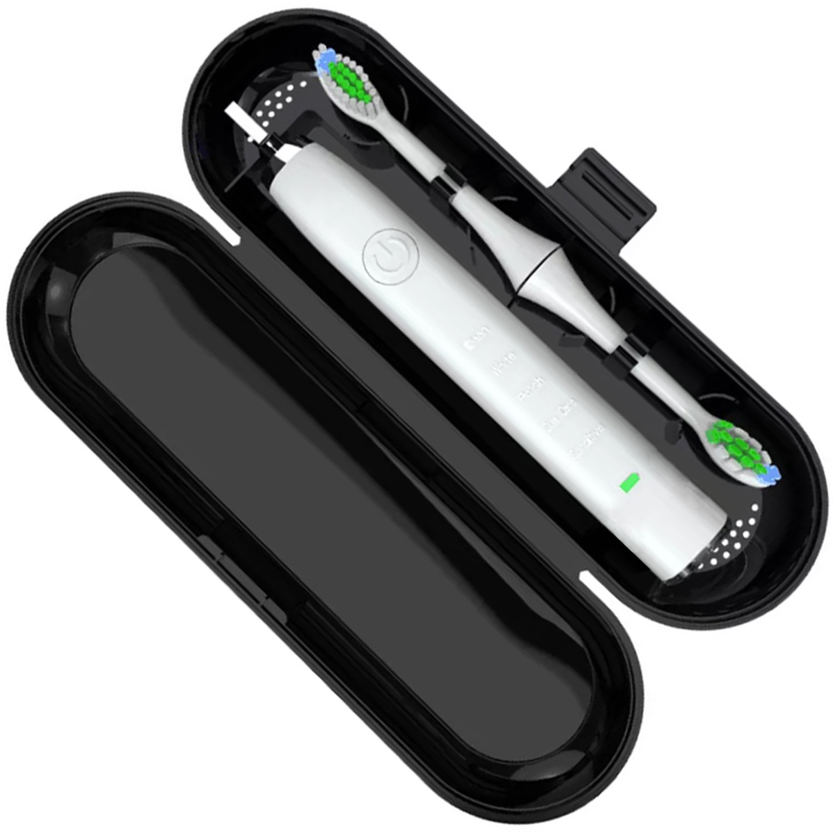 Kelioninis dėklas dantų šepetėliui oral-b, juodas
