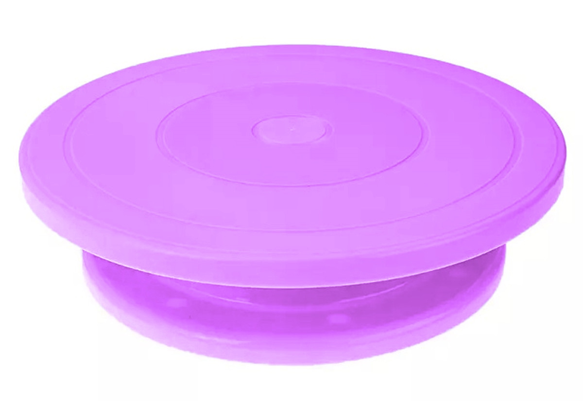 Lėkštė tortams dekoruoti ag649f, violetinė, 27,5 cm