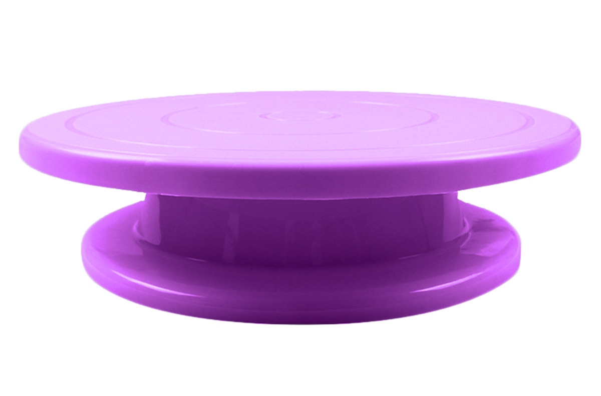Lėkštė tortams dekoruoti ag649f, violetinė, 27,5 cm