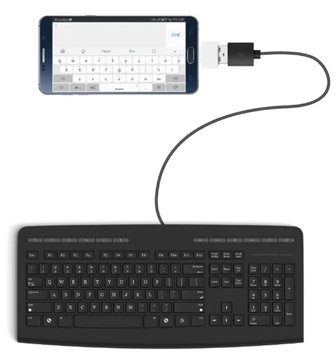 Usb otg adapteris ak53b su microusb jungtimi