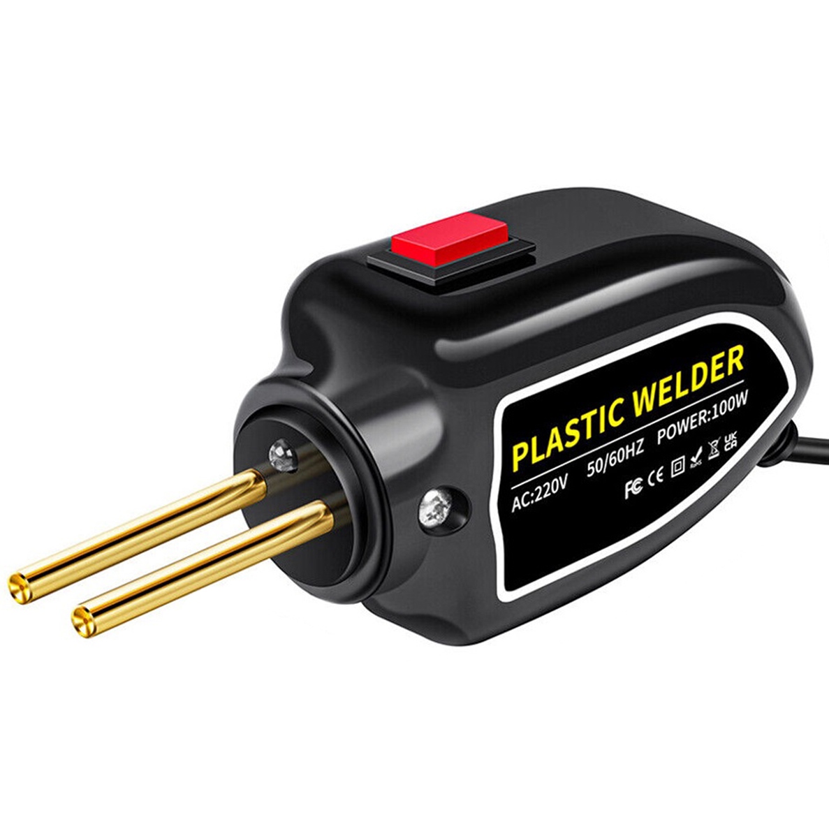 Plastiko suvirinimo aparatas da197, 100w, su 200 nerūdijančio plieno sąsagomis